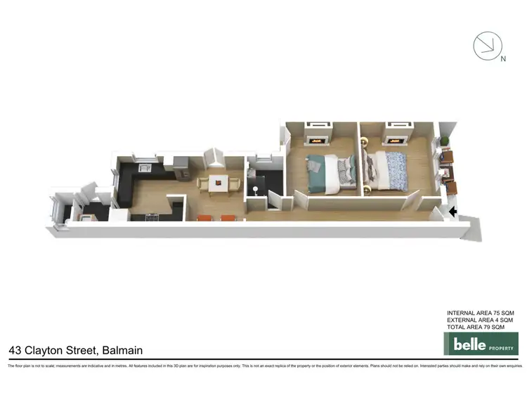 Floorplan of Homely house listing, 43 Clayton Street, Balmain NSW 2041