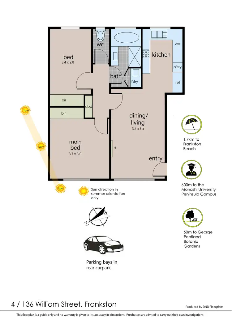 Floorplan of Homely unit listing, 4/136 Williams Street, Frankston VIC 3199