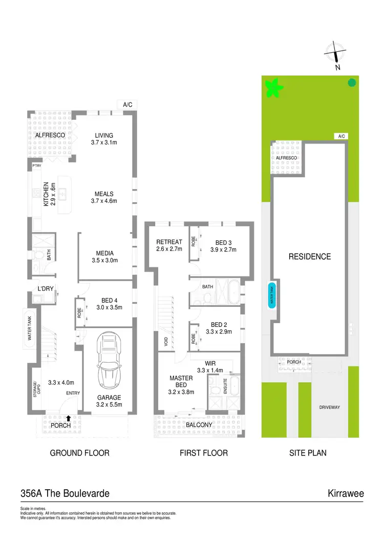 Floorplan of Homely house listing, 356A The Boulevarde, Kirrawee NSW 2232