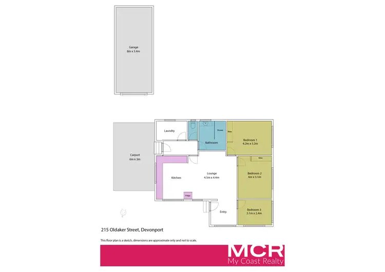 Floorplan of Homely house listing, 215 Oldaker Street, Devonport TAS 7310