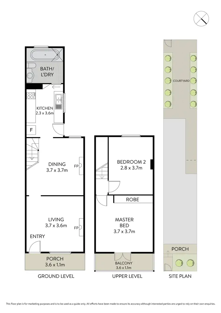 Floorplan of Homely terrace listing, 16 Gottenham Street, Glebe NSW 2037