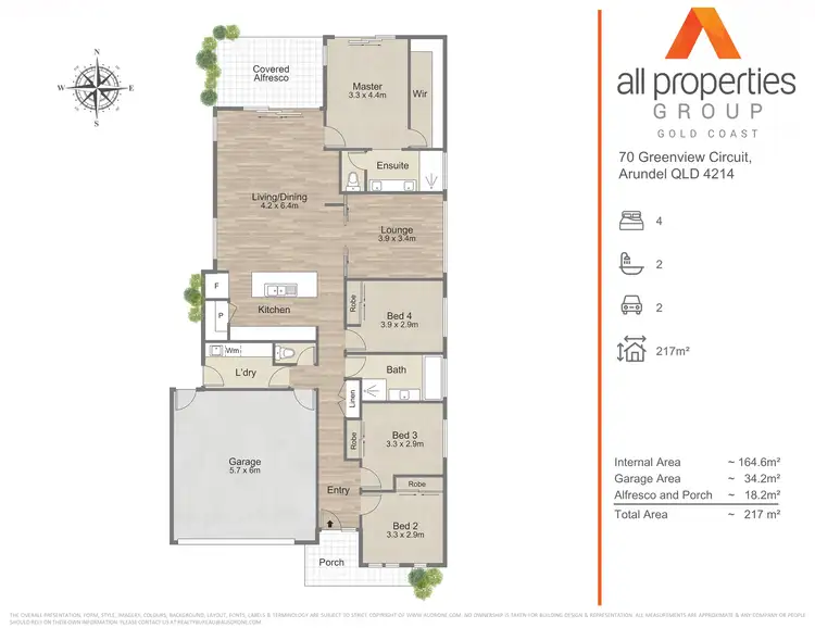 Floorplan of Homely house listing, 70 Greenview Circuit, Arundel QLD 4214
