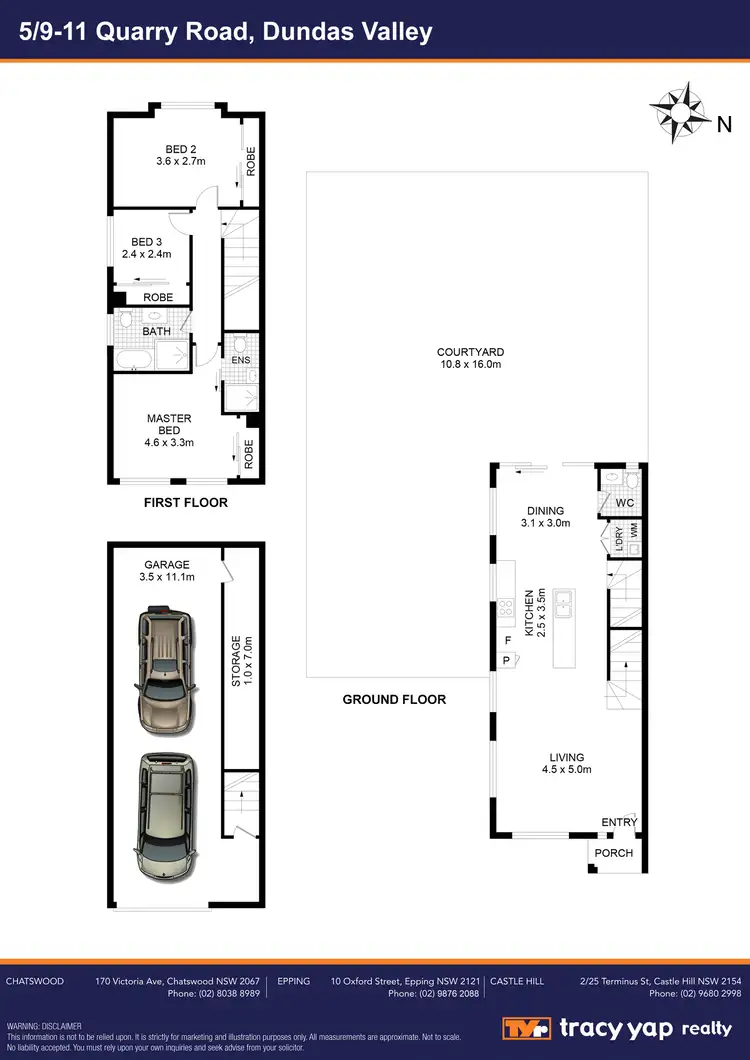 Floorplan of Homely townhouse listing, 5/9-11 Quarry Road, Dundas Valley NSW 2117