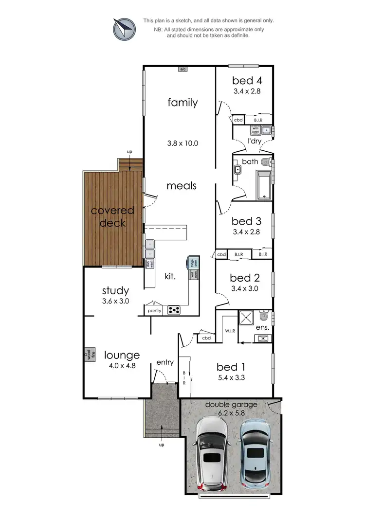 Floorplan of Homely house listing, 16 Tarwin Drive, Croydon Hills VIC 3136