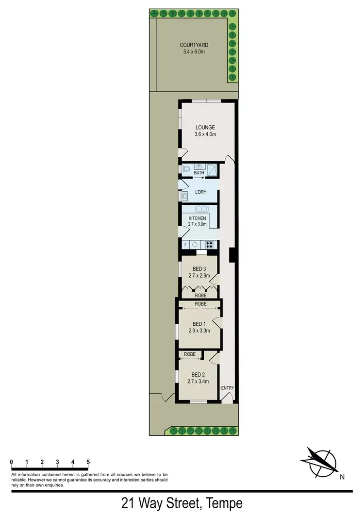 Floorplan of Homely house listing, 21 Way Street, Tempe NSW 2044