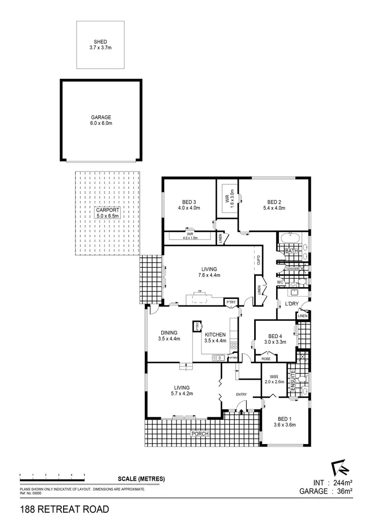Floorplan of Homely house listing, 188 Retreat Road, Spring Gully VIC 3550