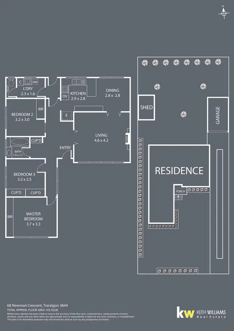 Floorplan of Homely house listing, 68 Newman Crescent, Traralgon VIC 3844