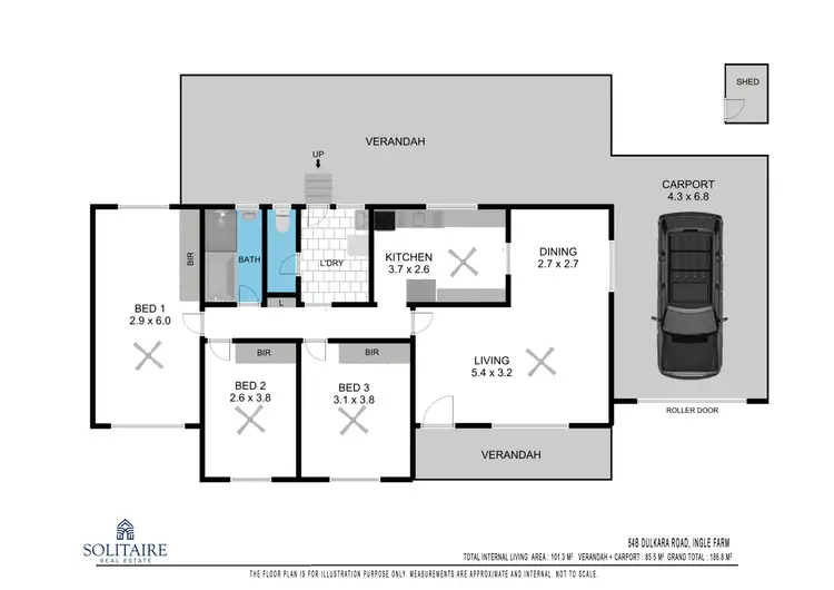 Floorplan of Homely house listing, 54B Dulkara Road, Ingle Farm SA 5098