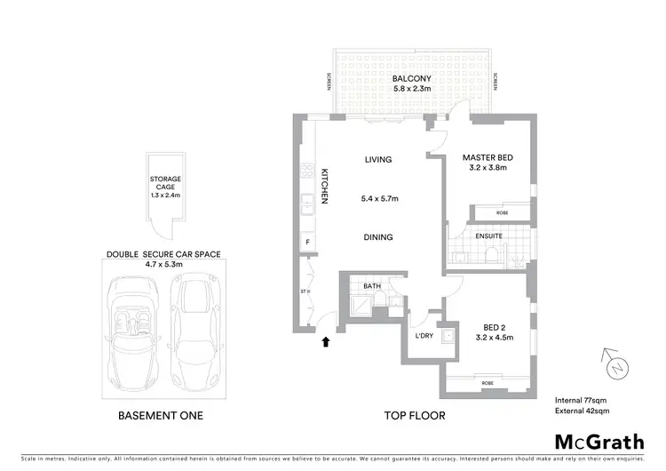 Floorplan of Homely apartment listing, 502/7 Acton Street, Sutherland NSW 2232