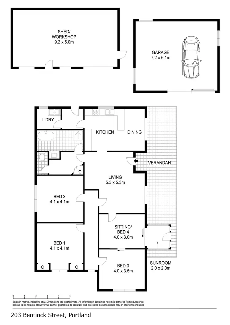 Floorplan of Homely house listing, 203 Bentinck Street, Portland VIC 3305