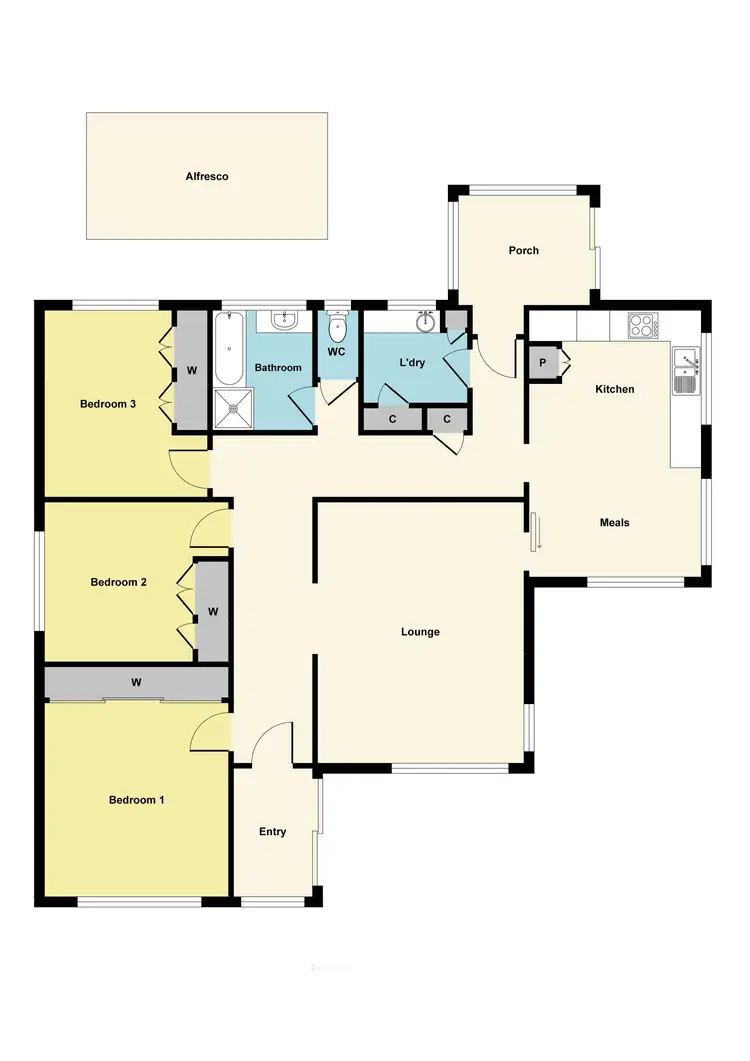 Floorplan of Homely house listing, 3 Hamlet Street, Wendouree VIC 3355