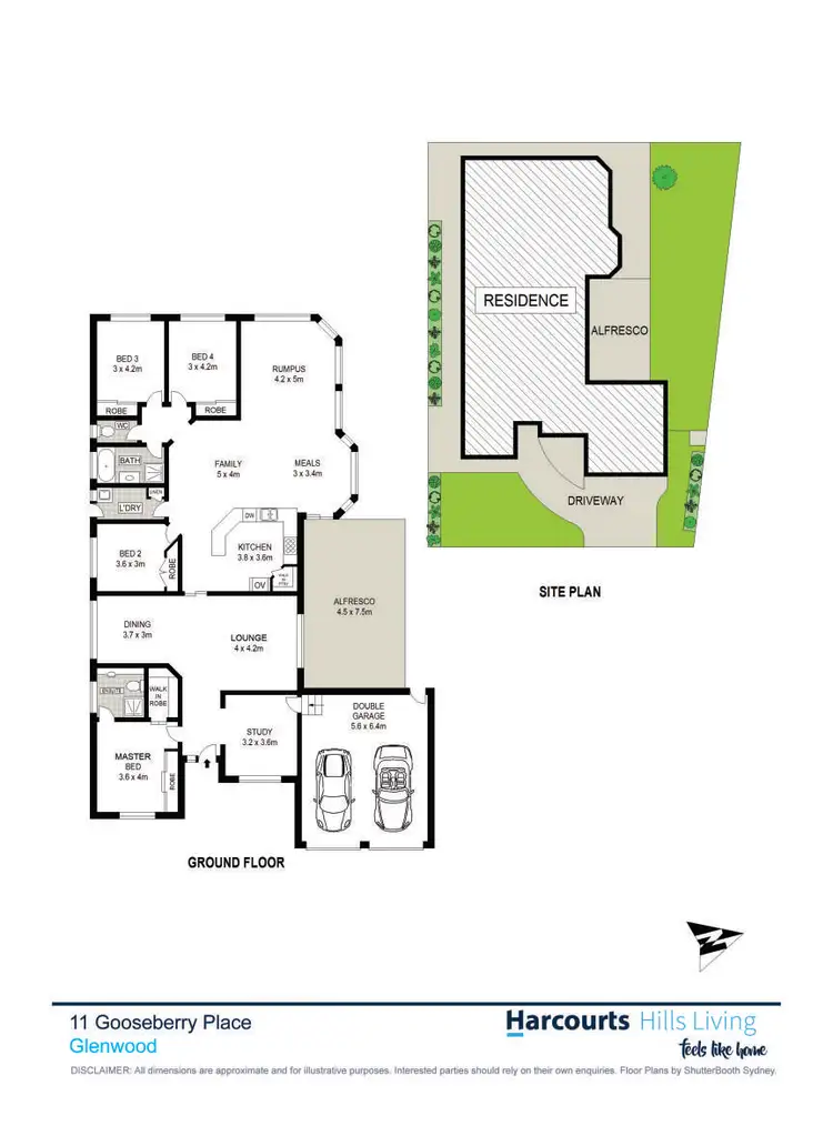 Floorplan of Homely house listing, 11 Gooseberry Place, Glenwood NSW 2768