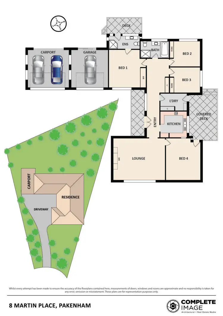 Floorplan of Homely house listing, 8 Martin Place, Pakenham VIC 3810