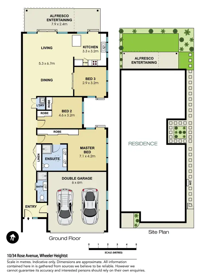 Floorplan of Homely house listing, 10/34 Rose Avenue, Wheeler Heights NSW 2097