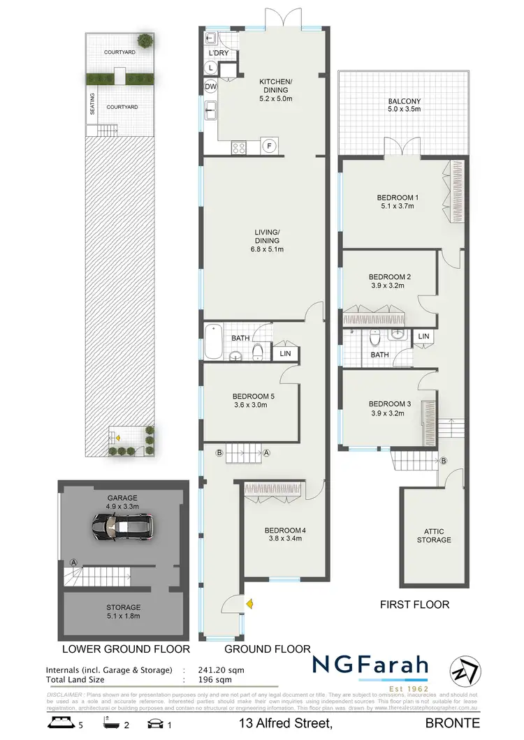 Floorplan of Homely house listing, 13 Alfred Street, Bronte NSW 2024