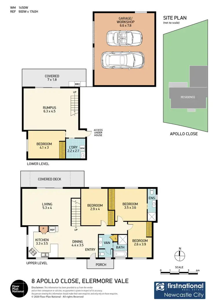 Floorplan of Homely house listing, 8 Apollo Close, Elermore Vale NSW 2287