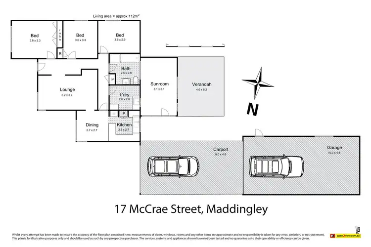 Floorplan of Homely house listing, 17 McCrae Street, Maddingley VIC 3340
