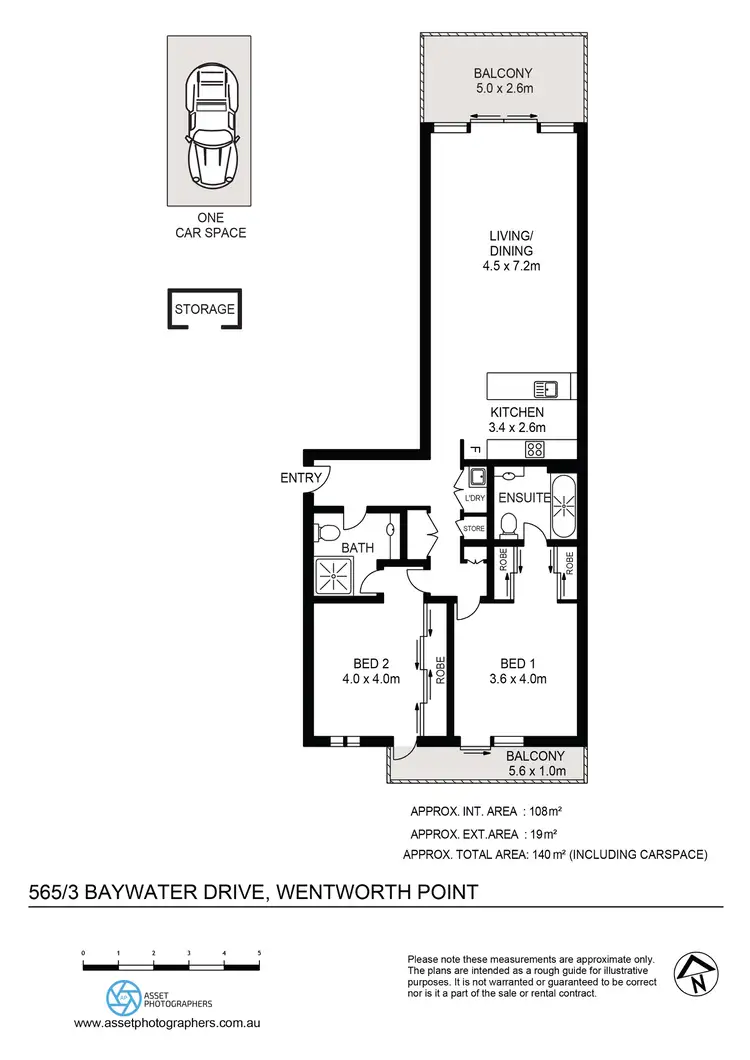Floorplan of Homely apartment listing, 565/3 Baywater Drive, Wentworth Point NSW 2127