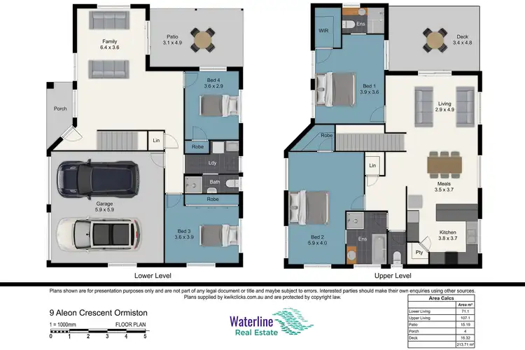 Floorplan of Homely house listing, 9 Aleon Crescent, Ormiston QLD 4160