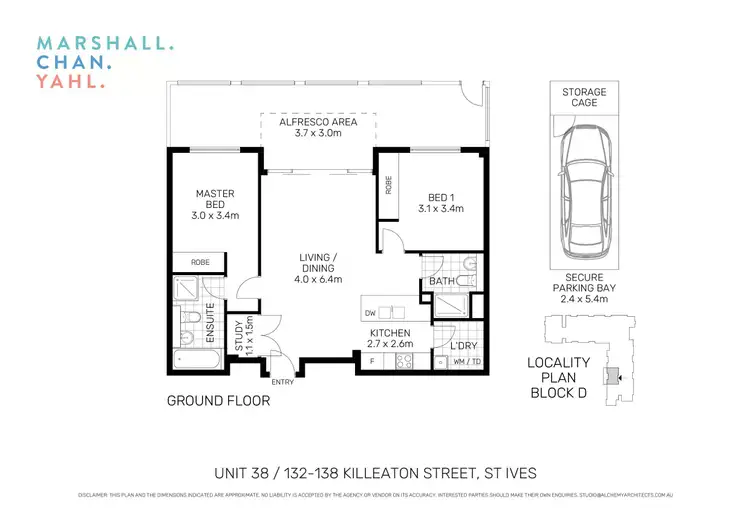 Floorplan of Homely apartment listing, 38/132-138 Killeaton Street, St Ives NSW 2075
