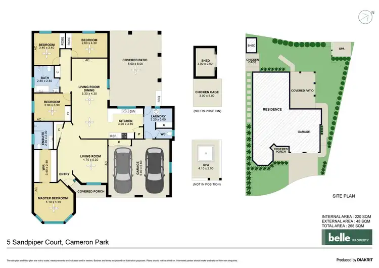 Floorplan of Homely house listing, 5 Sandpiper Circuit, Cameron Park NSW 2285