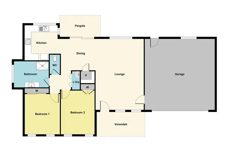 Floorplan of Homely house listing, 2/194 Gladstone Street, Maryborough VIC 3465