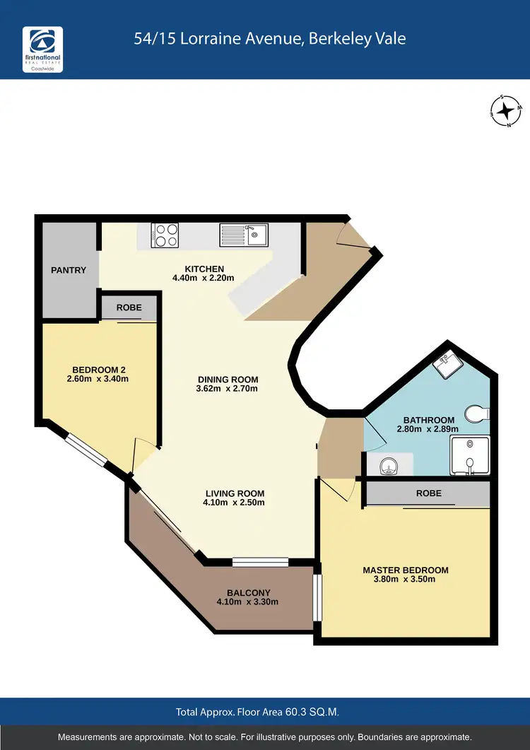 Floorplan of Homely apartment listing, 54/15 Lorraine Avenue, Berkeley Vale NSW 2261