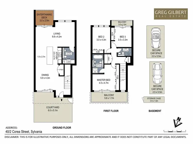 Floorplan of Homely townhouse listing, 40/2 Corea Street, Sylvania NSW 2224
