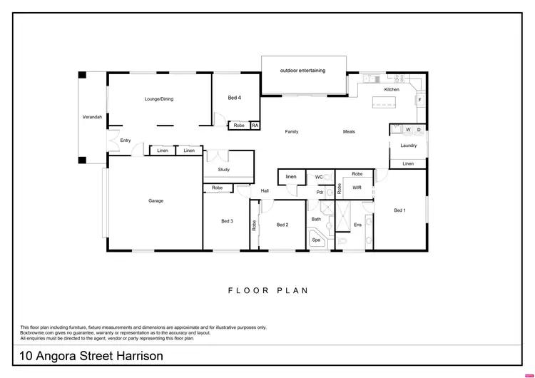 Floorplan of Homely house listing, 10 Angora Street, Harrison ACT 2914
