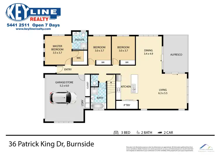 Floorplan of Homely house listing, 36 Patrick King Drive, Burnside QLD 4560