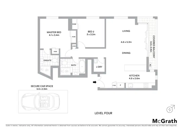 Floorplan of Homely apartment listing, 39/107 Macpherson Street, Bronte NSW 2024
