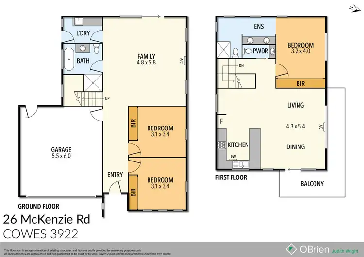 Floorplan of Homely townhouse listing, 26 McKenzie Road, Cowes VIC 3922