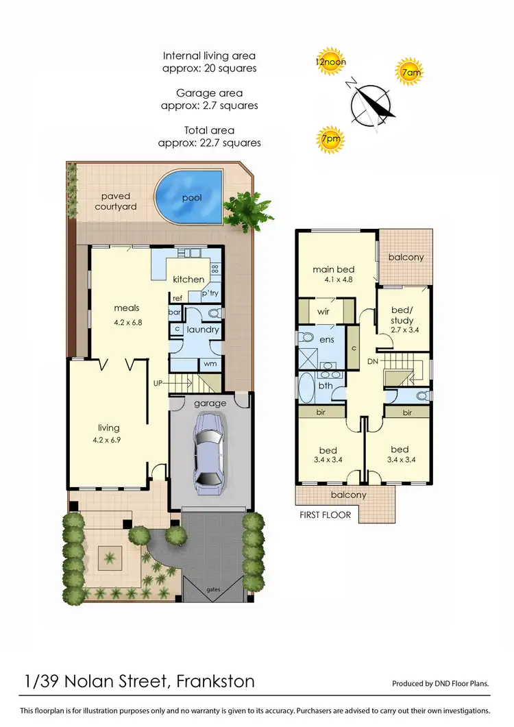 Floorplan of Homely house listing, 1/39 Nolan Street, Frankston VIC 3199