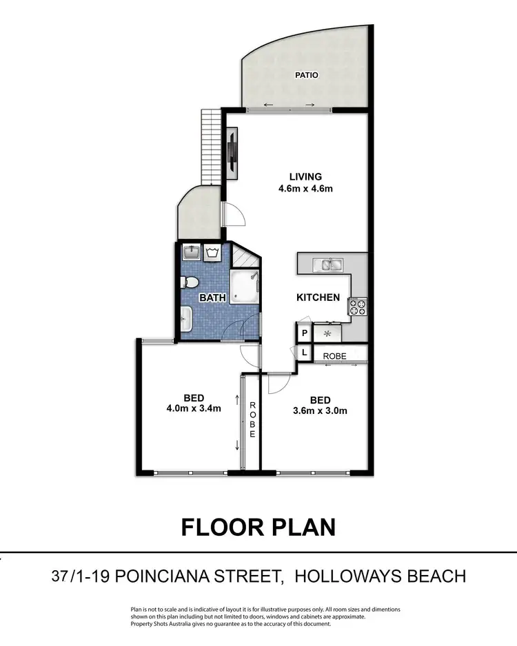 Floorplan of Homely unit listing, 37/1-19 Poinciana Street, Holloways Beach QLD 4878