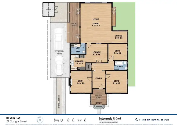 Floorplan of Homely house listing, 21 Carlyle Street, Byron Bay NSW 2481