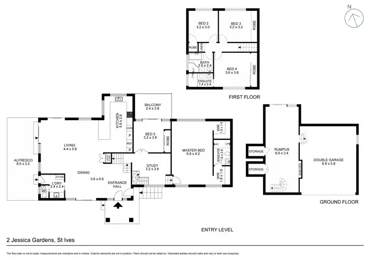 Floorplan of Homely house listing, 2 Jessica Gardens, St Ives NSW 2075
