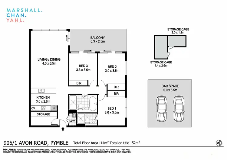 Floorplan of Homely apartment listing, B905/1 Avon Road, Pymble NSW 2073