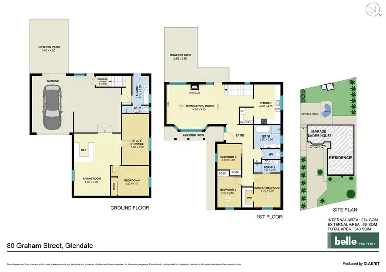 Floorplan of Homely house listing, 80 Graham Street, Glendale NSW 2285