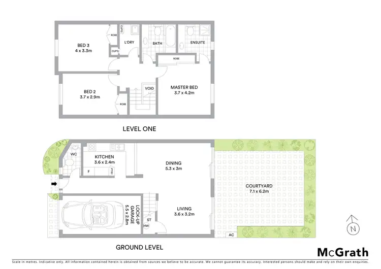 Floorplan of Homely townhouse listing, 4/1A Nook Avenue, Neutral Bay NSW 2089