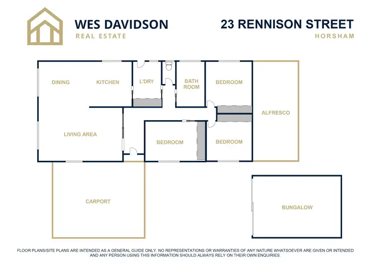 Floorplan of Homely house listing, 23 Rennison Street, Horsham VIC 3400