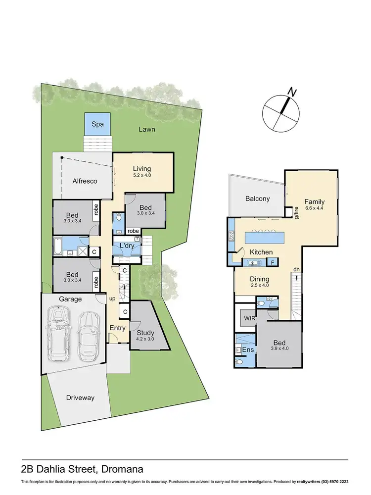 Floorplan of Homely townhouse listing, 2B Dahlia Street, Dromana VIC 3936