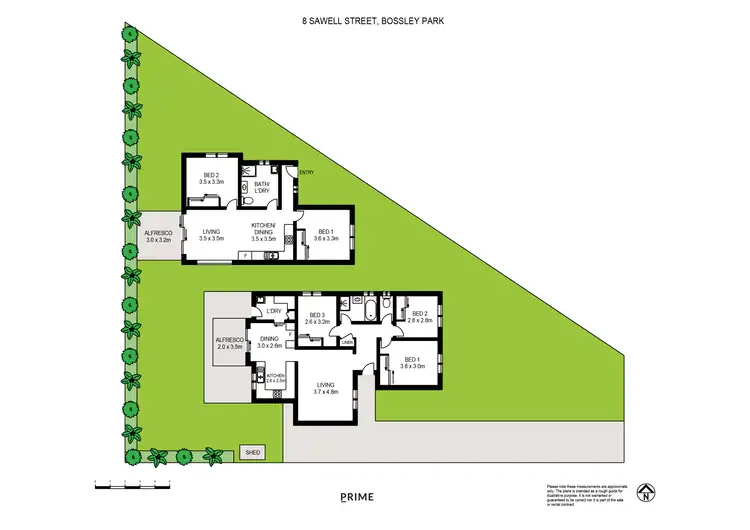 Floorplan of Homely house listing, 8 & 8A Sawell Street, Bossley Park NSW 2176