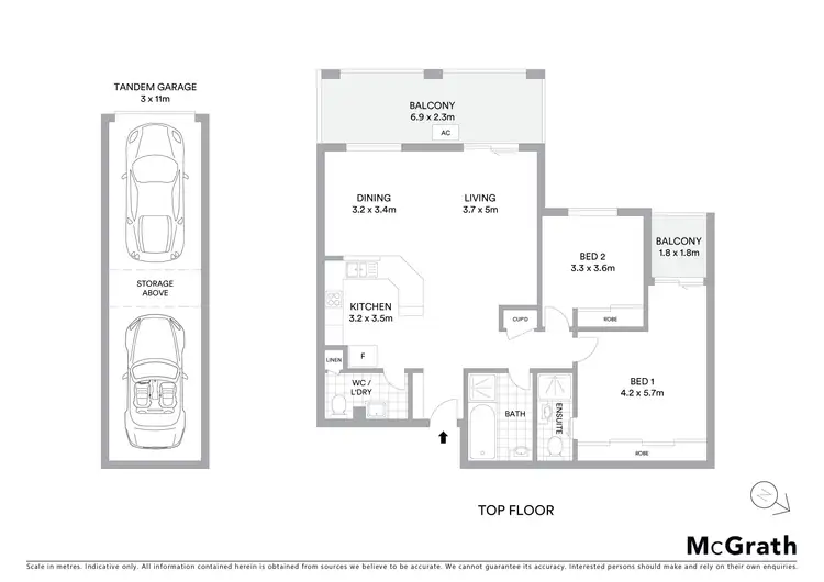 Floorplan of Homely apartment listing, 23/8 William Street, Ryde NSW 2112