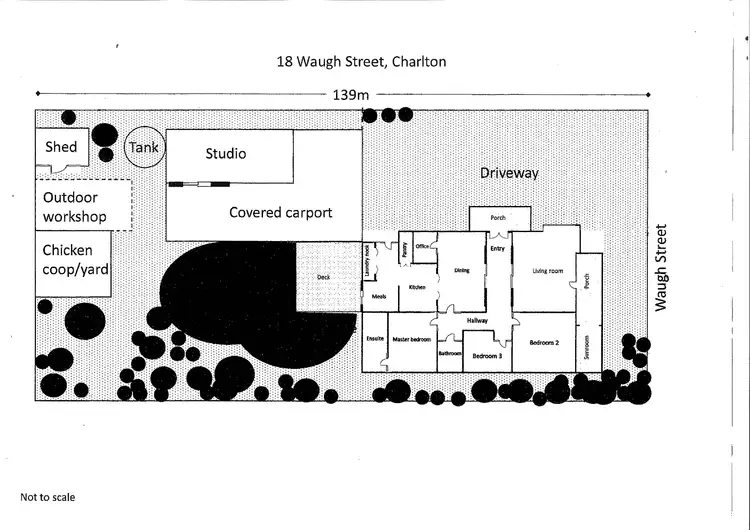 Floorplan of Homely rural property listing, 18 Waugh Street, Charlton VIC 3525