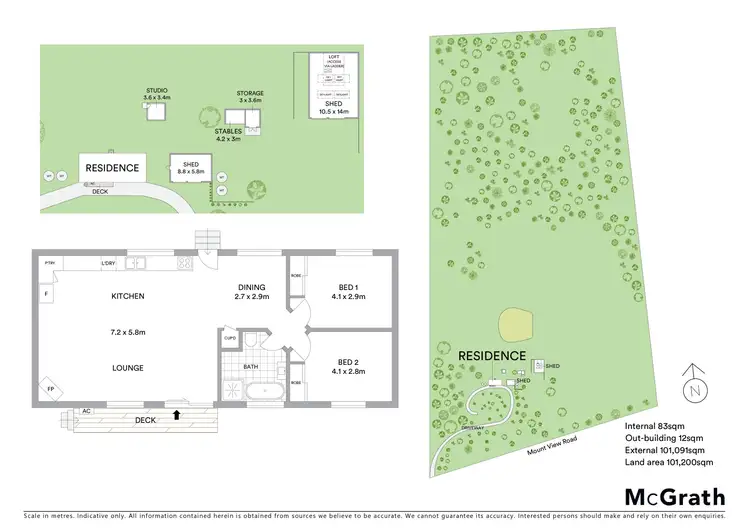 Floorplan of Homely rural property listing, 83 Mount View Road, Mudgee NSW 2850