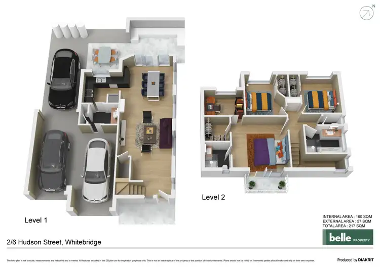 Floorplan of Homely townhouse listing, 2/6 Hudson Street, Whitebridge NSW 2290