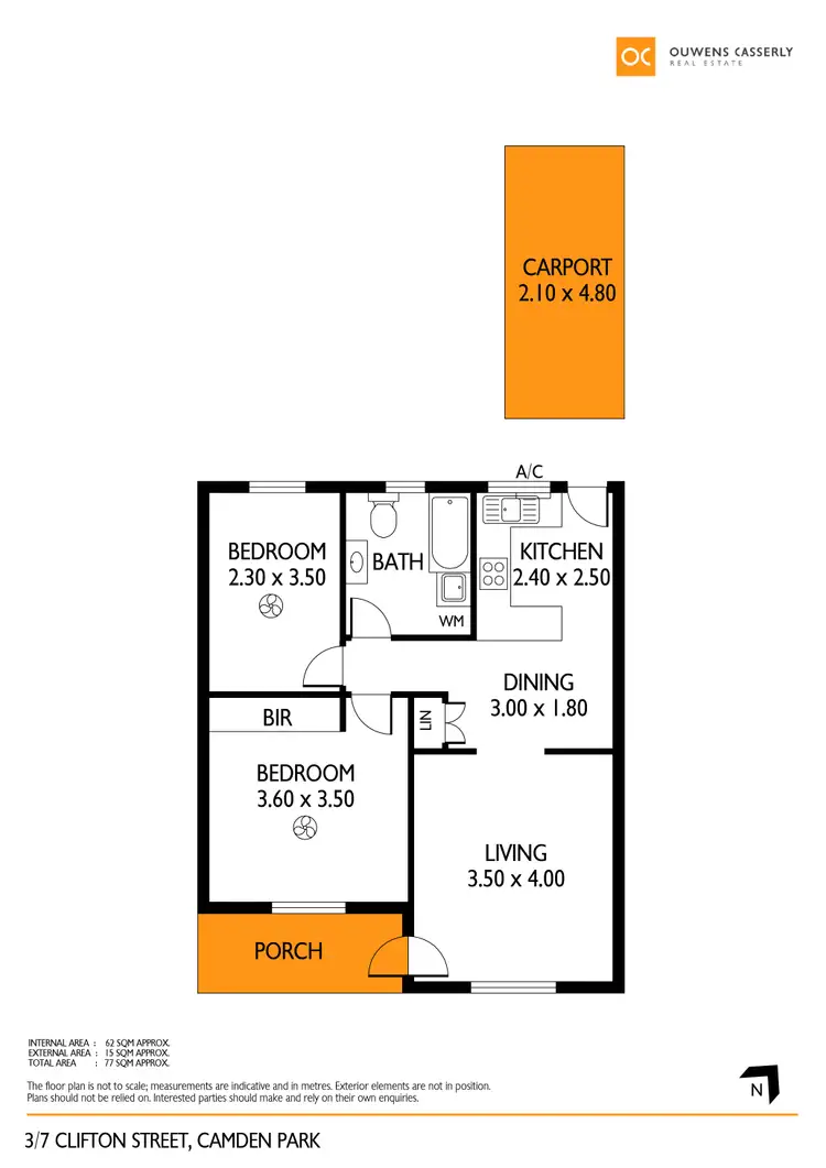 Floorplan of Homely unit listing, 3/7 Clifton Street, Camden Park SA 5038