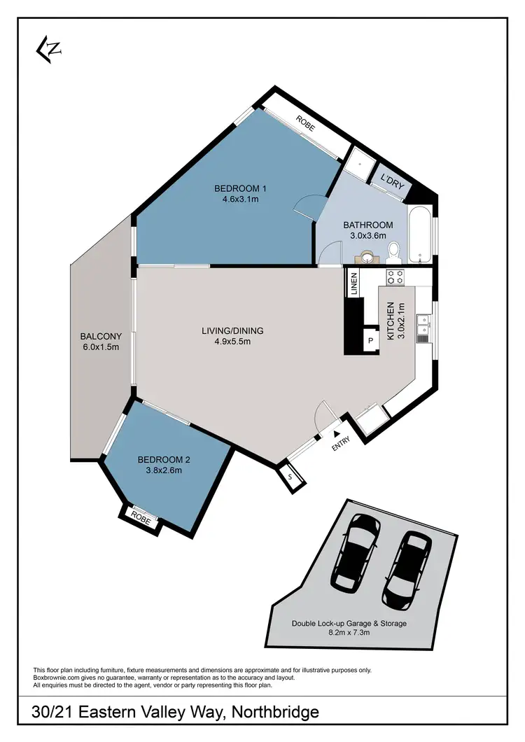 Floorplan of Homely apartment listing, 30/21 Eastern Valley Way, Northbridge NSW 2063