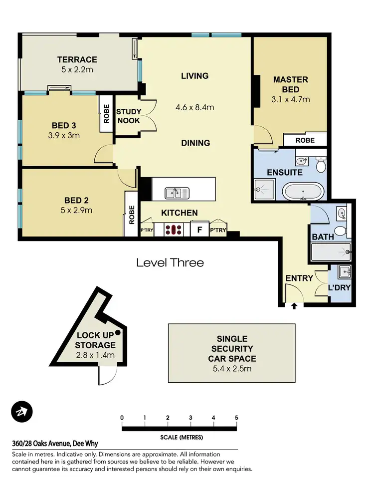 Floorplan of Homely apartment listing, 360/28 Oaks Avenue, Dee Why NSW 2099