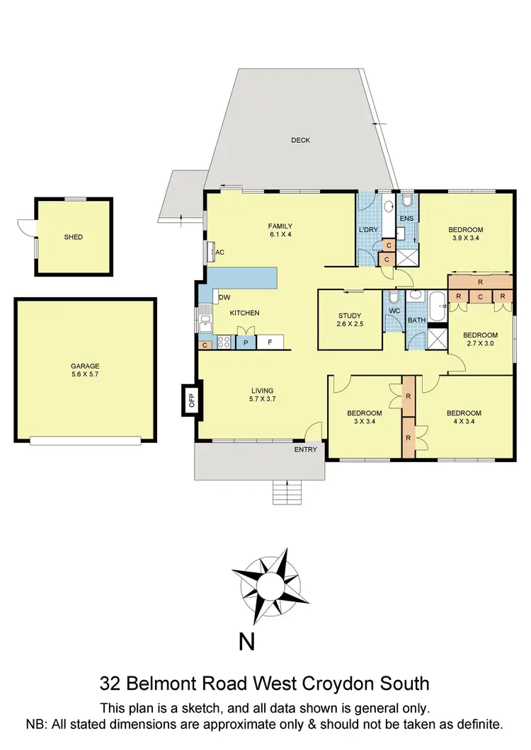 Floorplan of Homely house listing, 32 Belmont Road, Croydon South VIC 3136